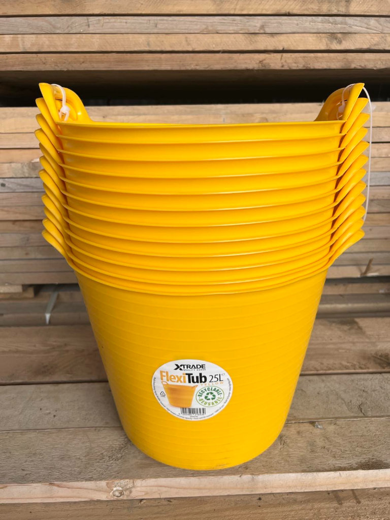 Yellow X Trade Flexi Tubs 25L