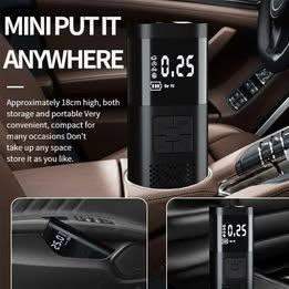 Brand New Portable Car bike Tyre Inflator 150 Psi Cordless Tyre Inflator 12V 6000mAh Dc Adapter