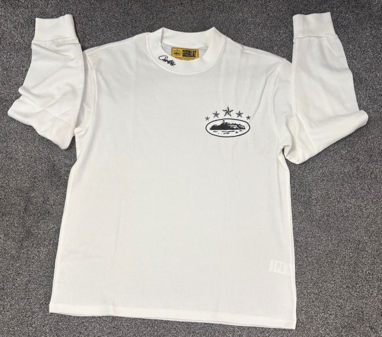 BNWT Corteiz 5 Starz Alcatraz Waffle Longsleeve Shirt Size XL