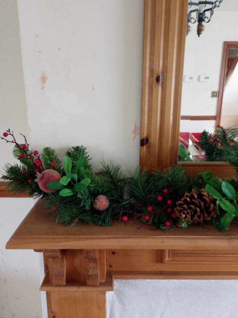 Christmas garlands x 2 (Sold as a pair or individually) £20 for both or £10 each.