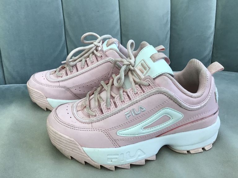 ‘Fila’ Disruptor ll Girls Pink Trainers, UK Size 1