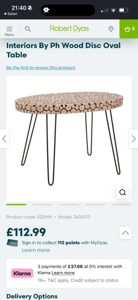 Lacuna Fir Wood Oval Coffee Table - Fir wood top, Hairpin Legs