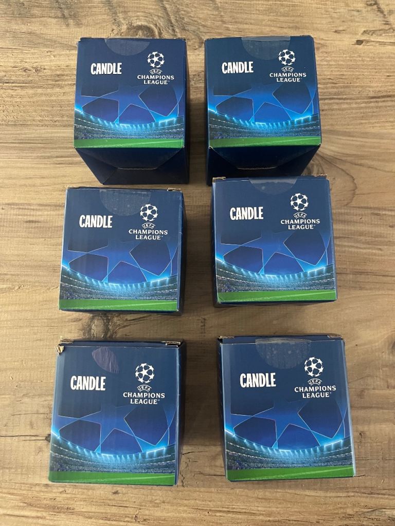 Official champions league Manchester City F.C. Mini Candle wholesale JobLot new