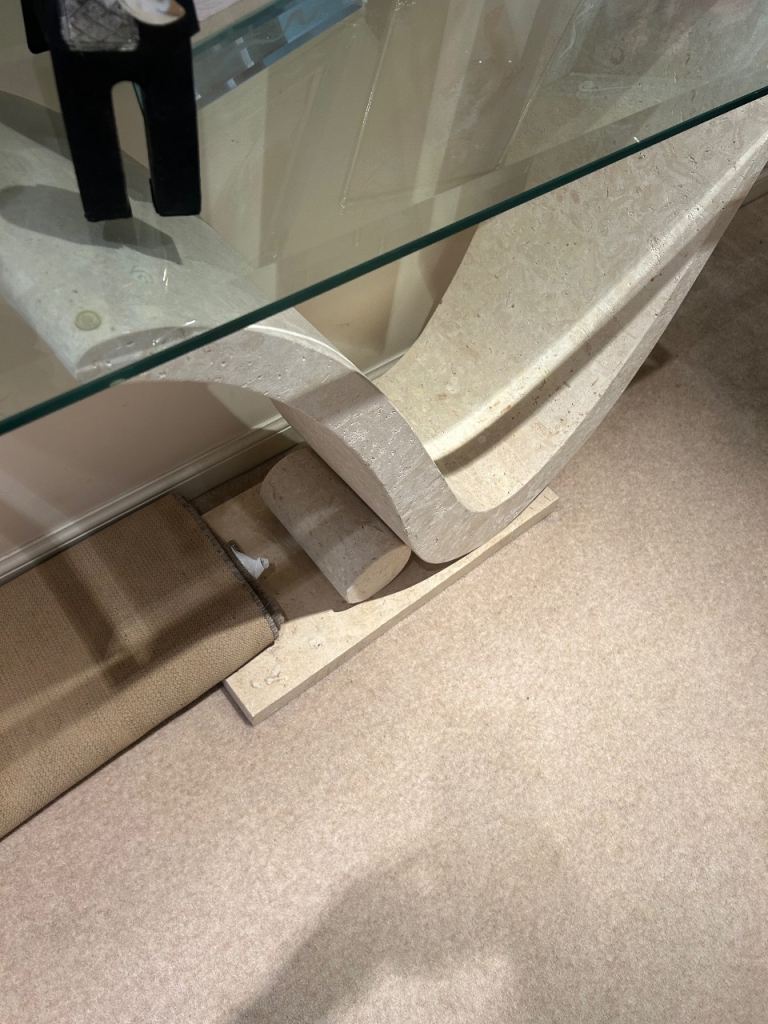 Stone console table