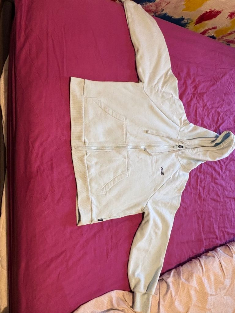  Vans blue size extra small zip up hoodie, £5, Acton, W3 8FG