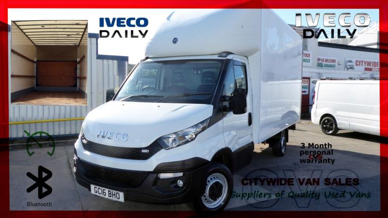 2016 Iveco Daily Chassis LUTON Cab 3000 WB [6 speed] Luton Diesel Manual