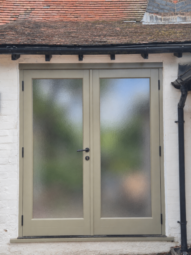 Timber Windows: Wooden French doors Meranti Engineered wood, clear glass