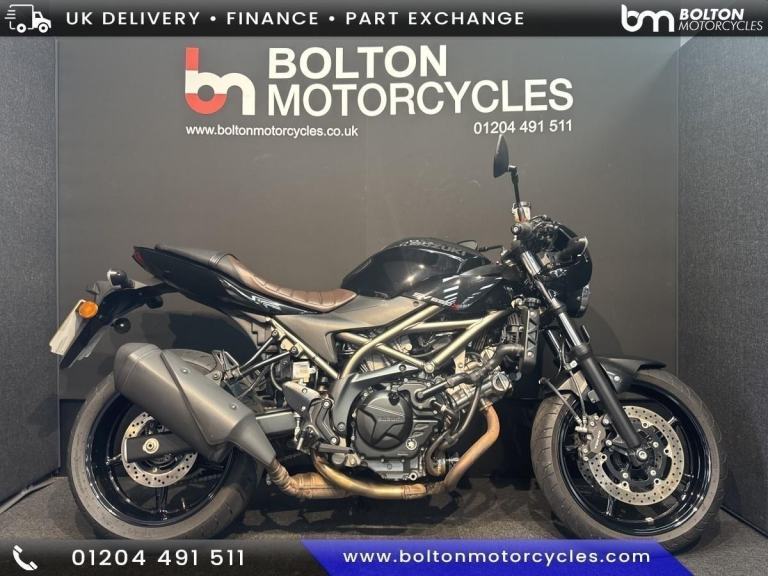 Suzuki SV650 X Cafe Motorcycle Black 2152 Miles