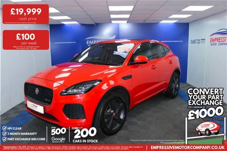 2020 70 JAGUAR E-PACE 2.0 D150 CHEQUERED FLAG SUV 5DR DIESEL AUTO AWD EURO 6 (S/