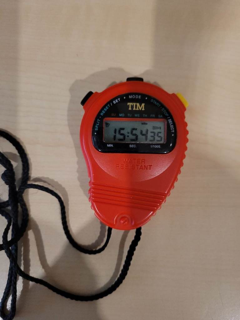 Acctim SPRINT Stopwatch Red Water Resistant Outdoor Sports Athletics School