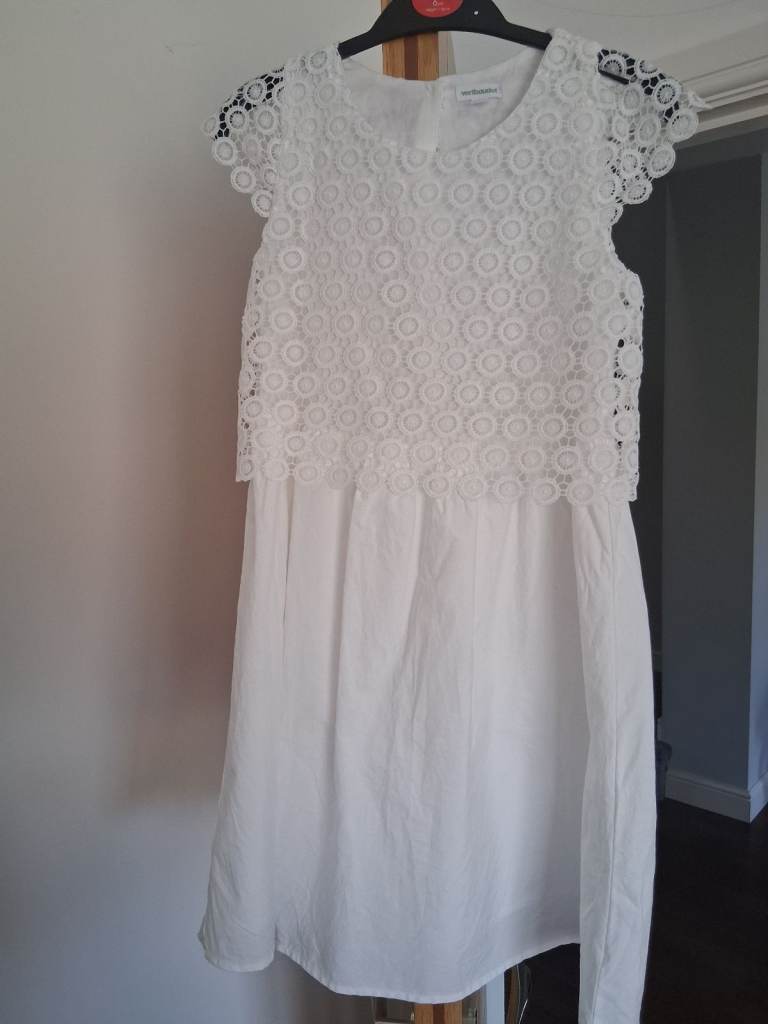 Vertbaudet white dress - 10 years