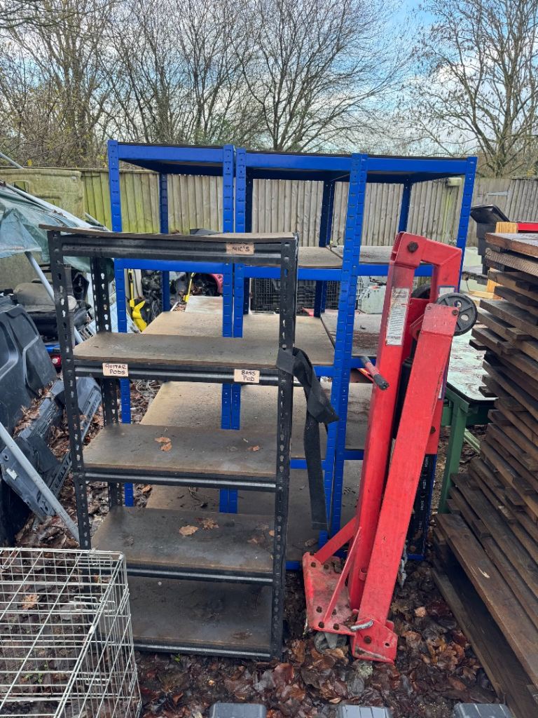 image for Various metal racking shelving 