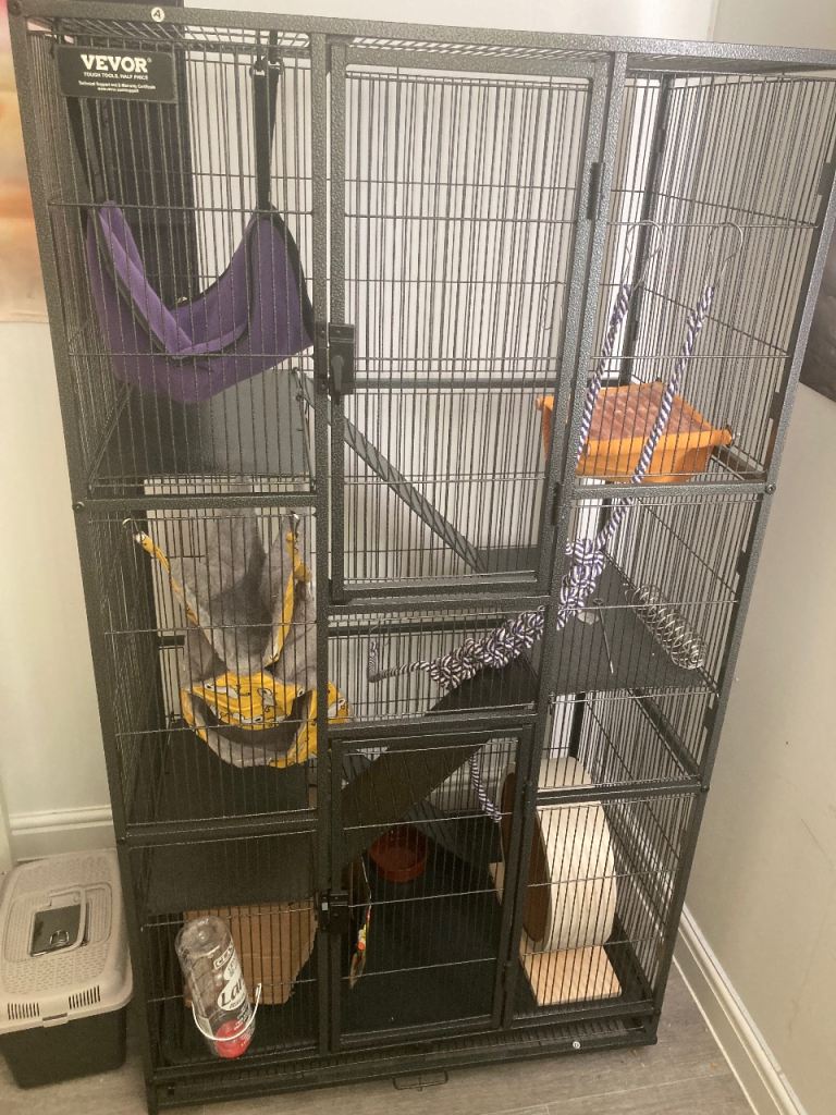 Large 3-story pet cage-chinchilla ferret rats