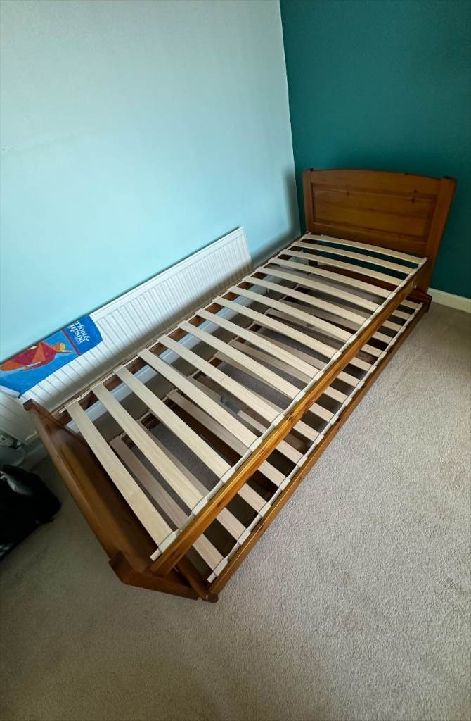 Single bed with pull out trundle single bed - Now sold