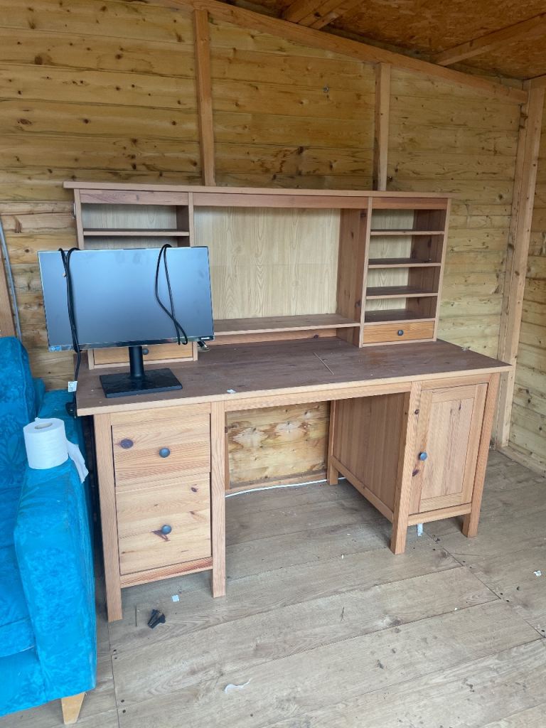 pine desk 