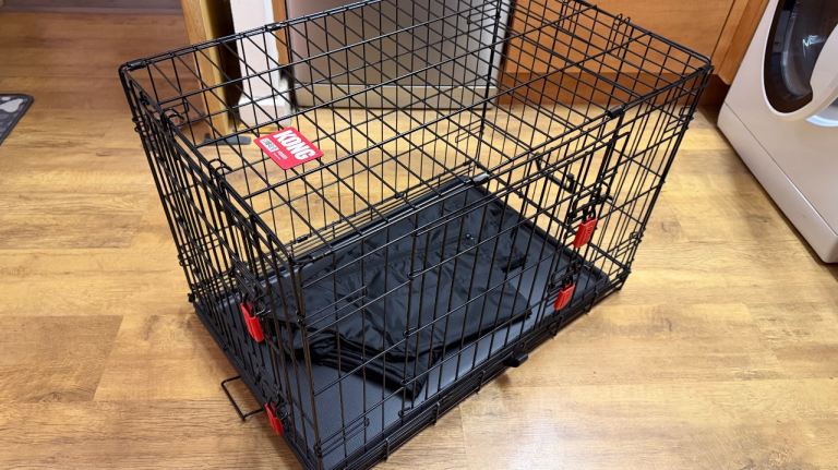 Kong ultra strong two door crate - secure folding with Cover