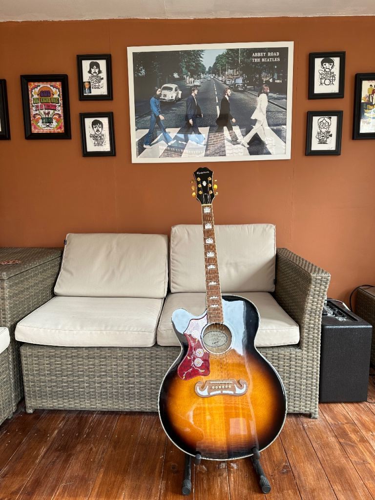 Epiphone J-200EC left handed