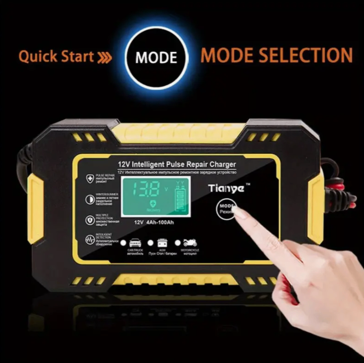 12V Car Battery Charger Smart Fully Automatic Maintainer Trickle Charger UK Plug