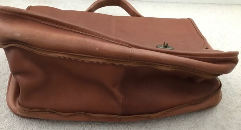 Leather Satchel in Tan Colour