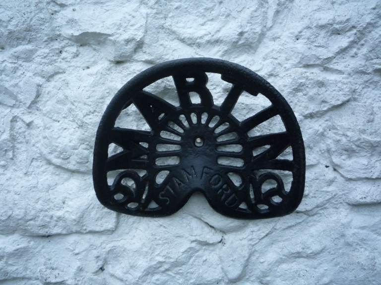 Vintage cast iron tractor seat - agricultural antiques