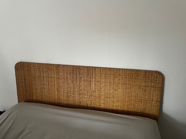 Rattan Double Bed Headboard – Good Condition | in Kilburn, London | Gumtree