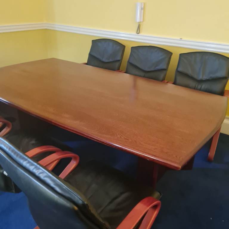 image for Solid wood executive board room set
