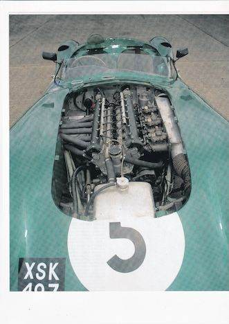 Framed Or Un-Framed Original Magazine Advertisement Of An Aston Martin DBR1 Engine