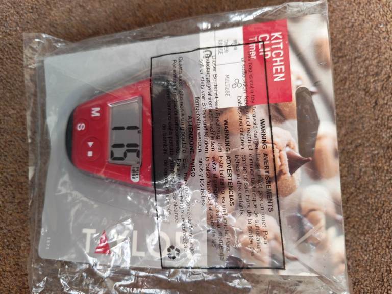New Taylor kitchen clip timer.