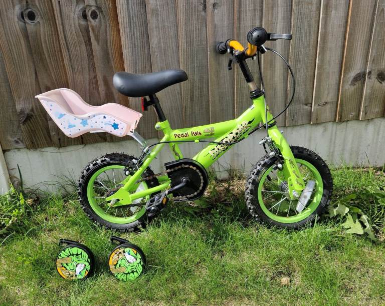 Kids Dinosaur Bike – Age 4–5 – Stabiliser Wheels Included