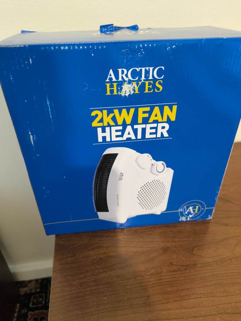 Arctic Hayes 2kW Fan Heater – Brand New in Box
