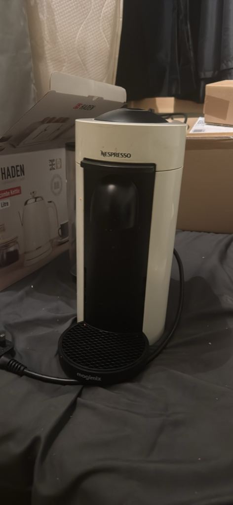 Multiple items like nespresso , couch, single bed base and heaboard and more 