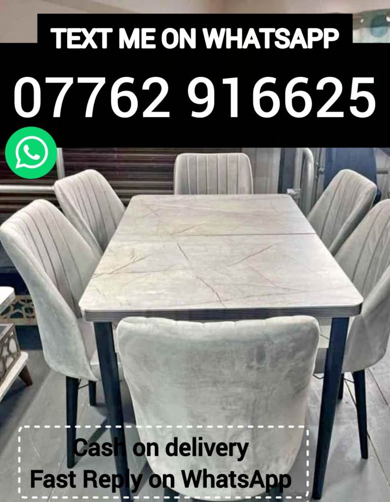 Dining Table with 6 chairs