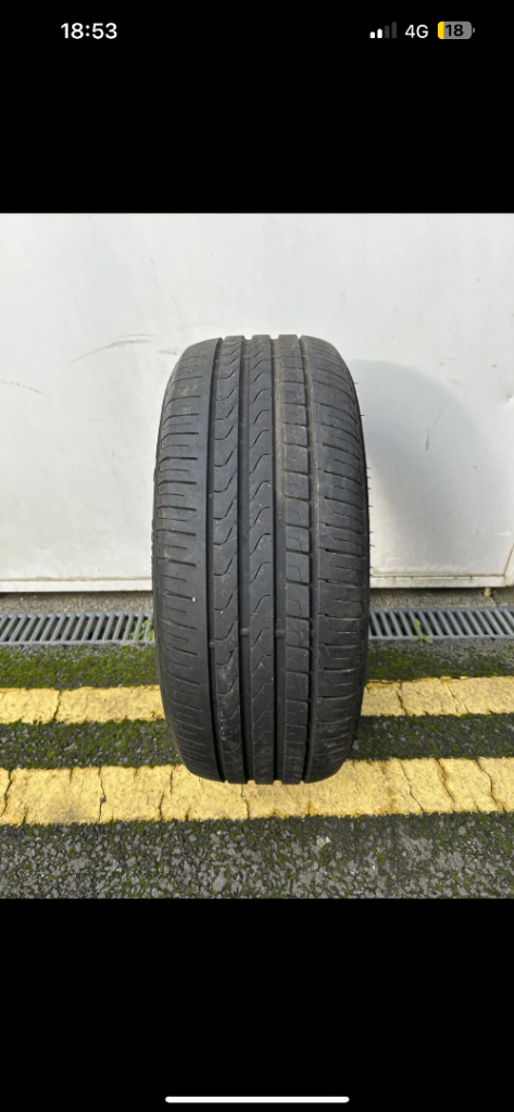 245/45/18 96y PIRELLI CINTURATO P7 ⭐️ RUNFLAT PART WORN TYRE 6mm Tread