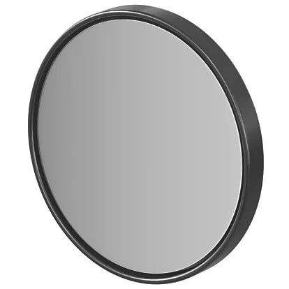 Elland GoodHome Bathroom Magnifying Mirror - Black - Size 20.2CM x 20.2CM X 7CM!