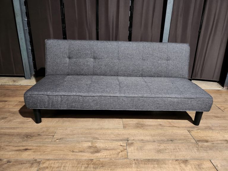 Unused Fabric Sofa Bed - Grey.