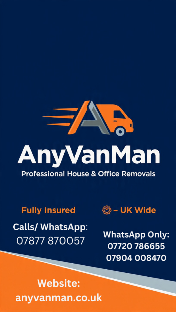 MAN AND VAN / REMOVALS - House Moves, Man with Van, Van Hire - From £20 P/H