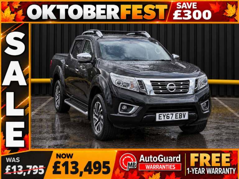 2017 Nissan Navara 2.3 dCi Tekna Pickup Double Cab 4dr Diesel Auto 4WD Euro 6 (190 ps) Pickup Die...