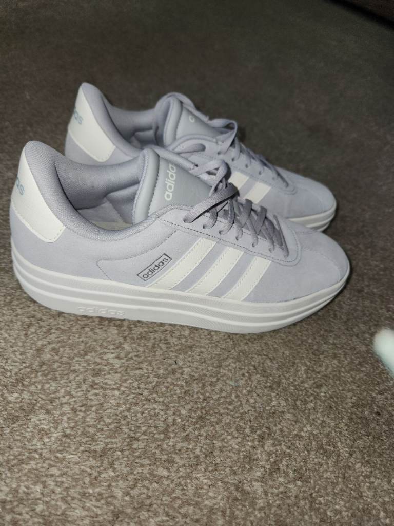 Brand new grey/white adidas trainers 