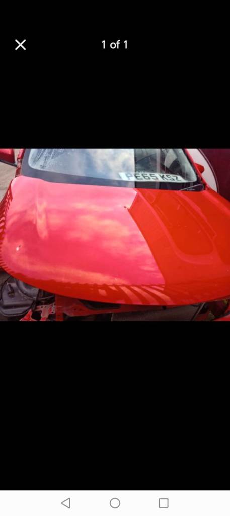 Vauxhall Viva 2015 Bonnet  Code GG2 