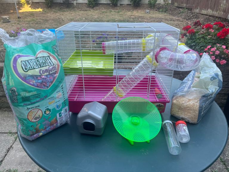 Used Great condition Hamster cage and accessories for small mini animals model Ferplast Laura