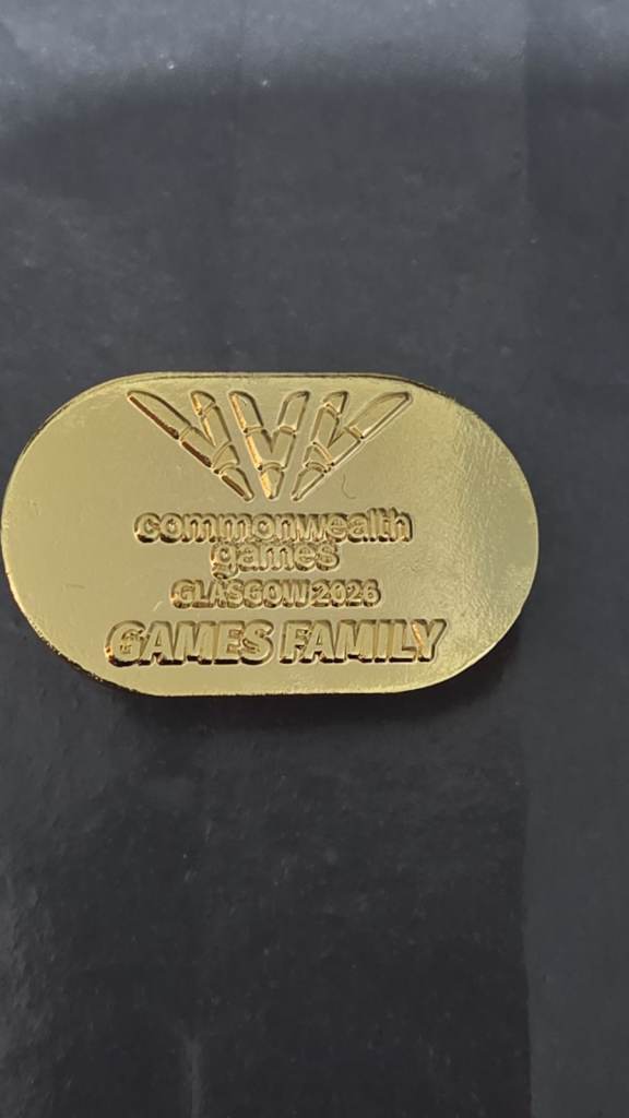 Commonwealth Games Glasgow 2026 'Games Family' Gold Pin Badge
