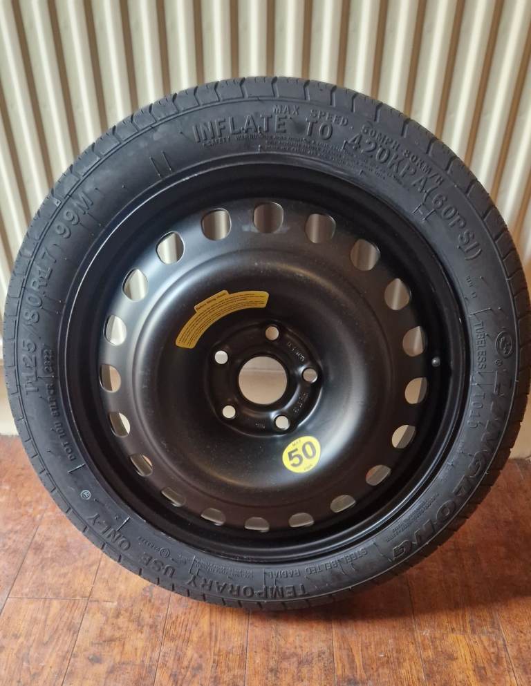Skoda Yeti spare wheel : 17" space saver