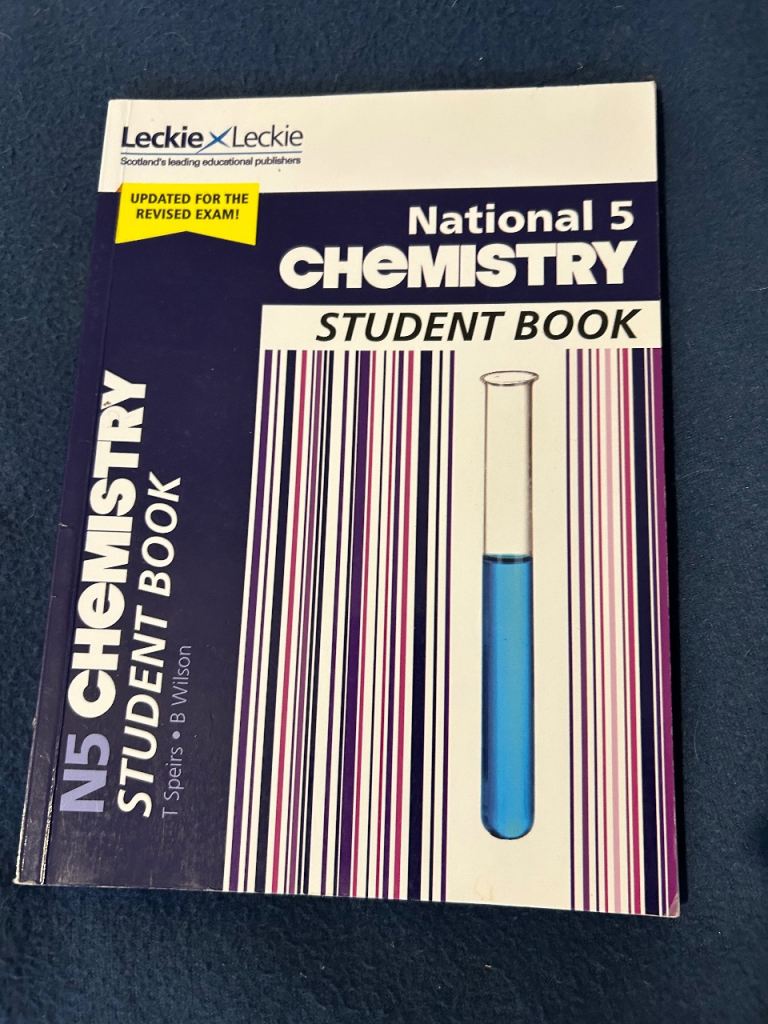National 5 Chemistry revision book