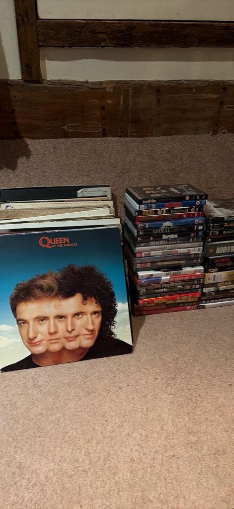 Joblot of Vinyl Records & DVD’s - Rock, Psych, prog etc