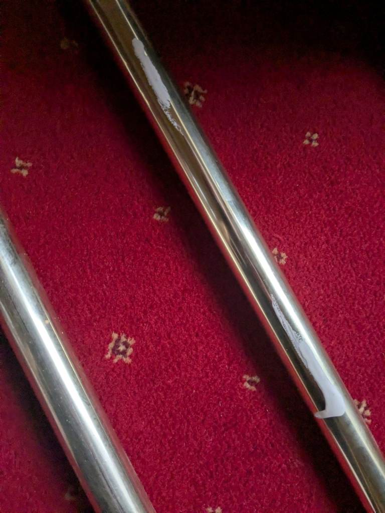 Gold curtain rods 