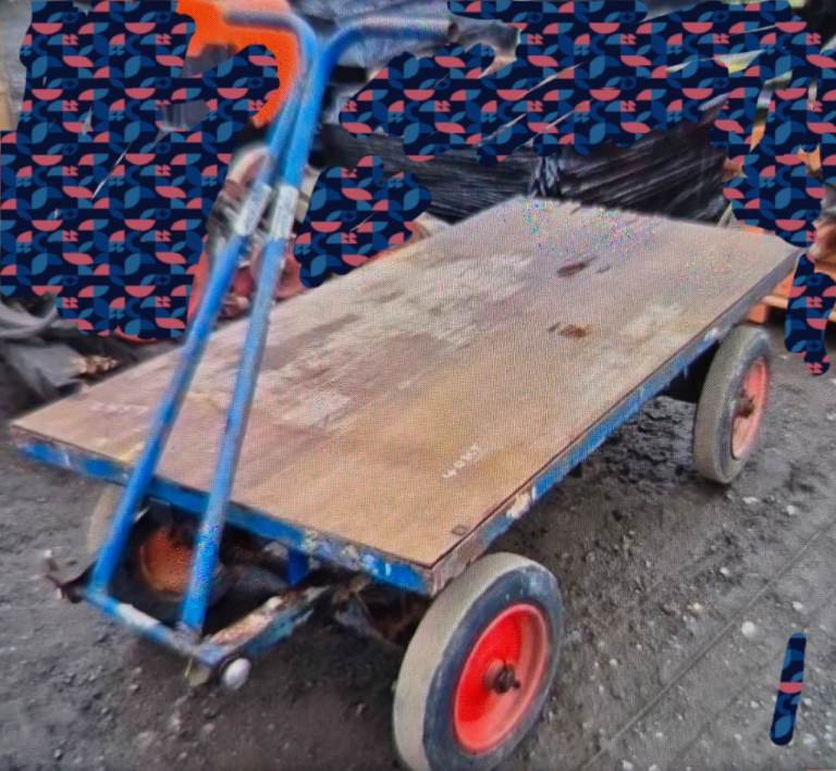 image for Platform trolley solid rubber tyres