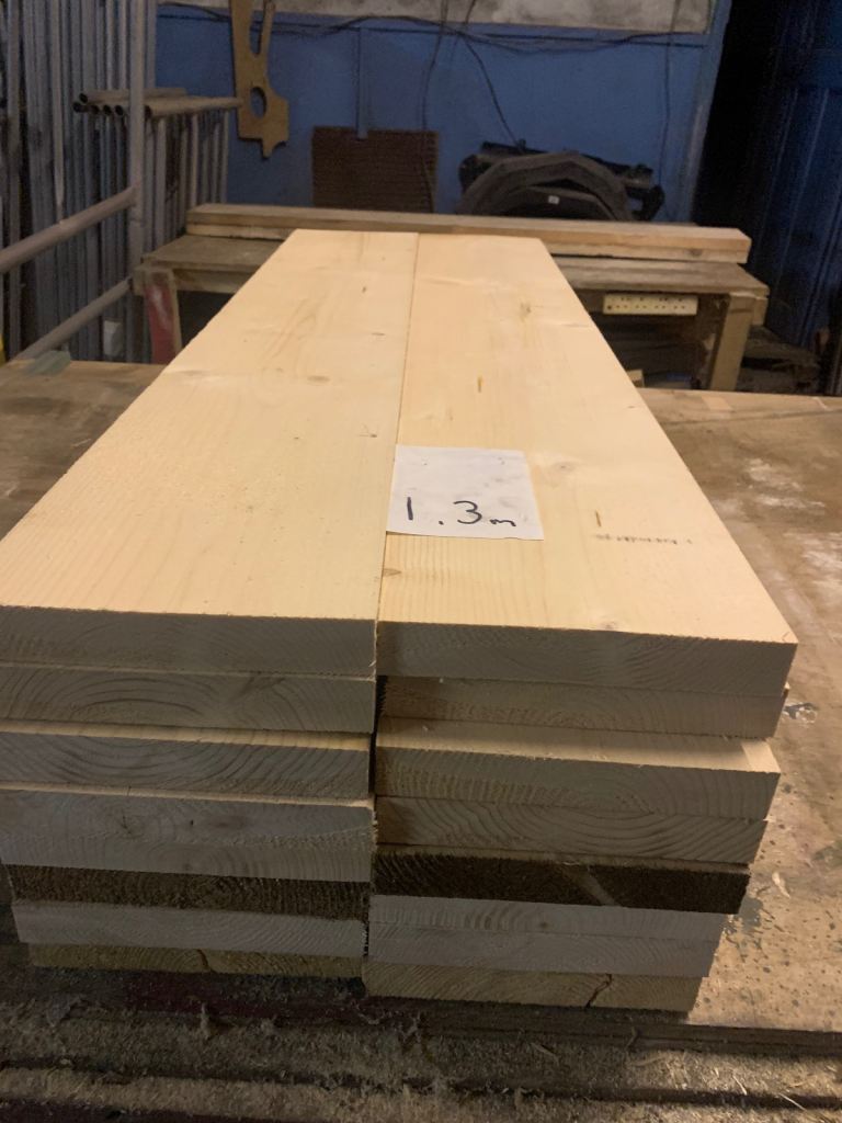 BRAND NEW SCAFFOLD BOARDS 1.3M LONG X 225MM WIDE 36MM THICK 