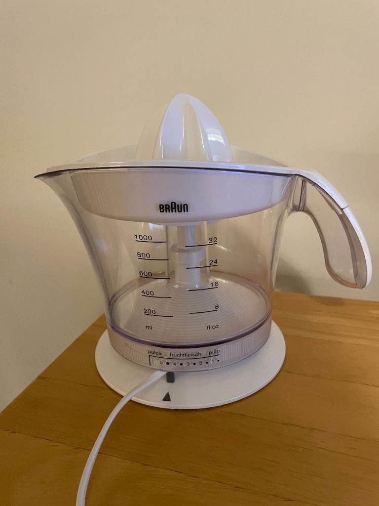 Braun 4161 Mains Electric Citrus Juicer White Lemon Lime Orange