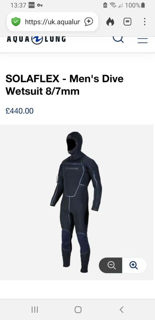 Aqualung Solaflex Semi Dry Wetsuit 8mm