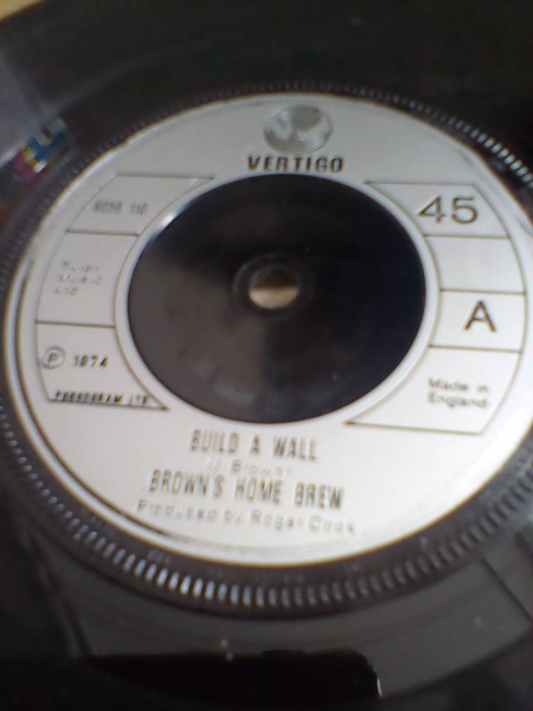 BROWN'S HOME BREW, BUILD A WALL ,7 INCH VINYL SINGLE ,.